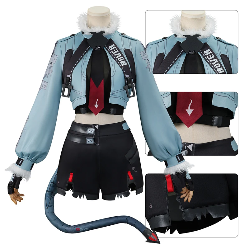 Jane Doe Cosplay ZZZ Zenless Zone Zero Cosplay Costume Wig Women Halloween Carnival Comic-con Party Role Playing Outfit view 3