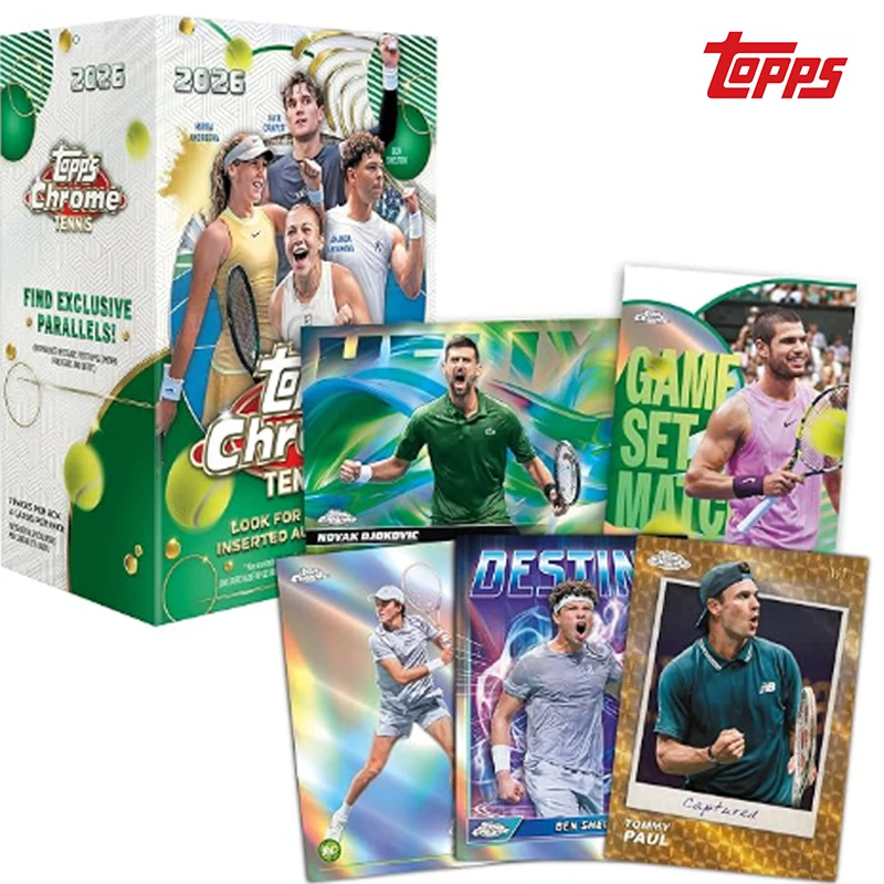 2026 Topps Chrome Tennis - Factory Sealed - Value Box Collectible Card