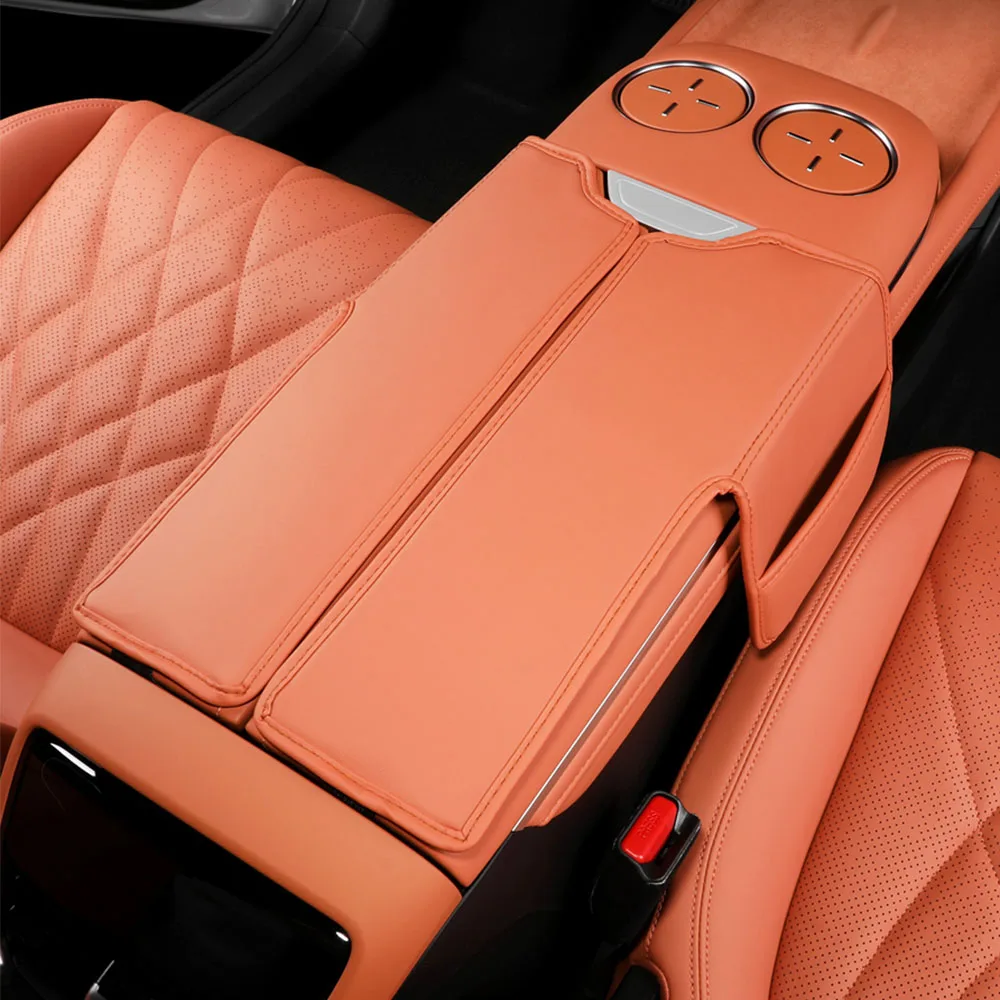 

2 Pcs For Changan Deepal S07 S7 Armrest Box Protective Cover Interior Modification Product Original Car Color Leather Pad