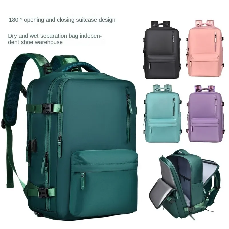 

Large capacity leisure travel backpack multi-functional fashion backpack high sense short trip business computer bag women