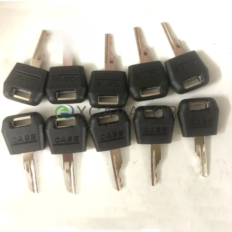 10 pieccs Ignition Keys Fits Case IH Tractor Dozer Backhoe D250 For Case/International Harvester Excavator