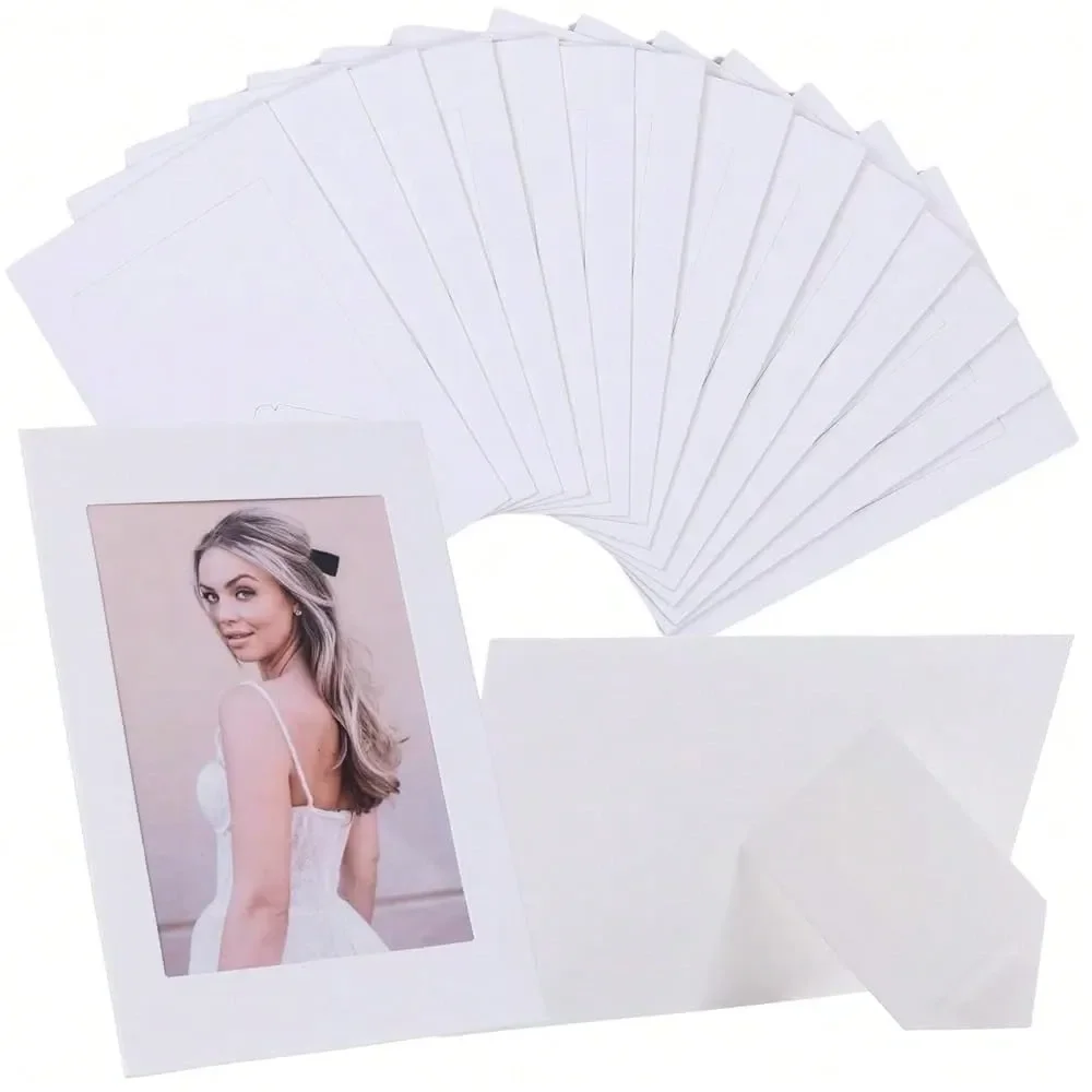 

4 X 6 Paper Picture Frames,Cardboard Photo Frame With Easel,Standing Paper Frames Bulk For DIY,Crafting,Classroom,Wedding,Gradu