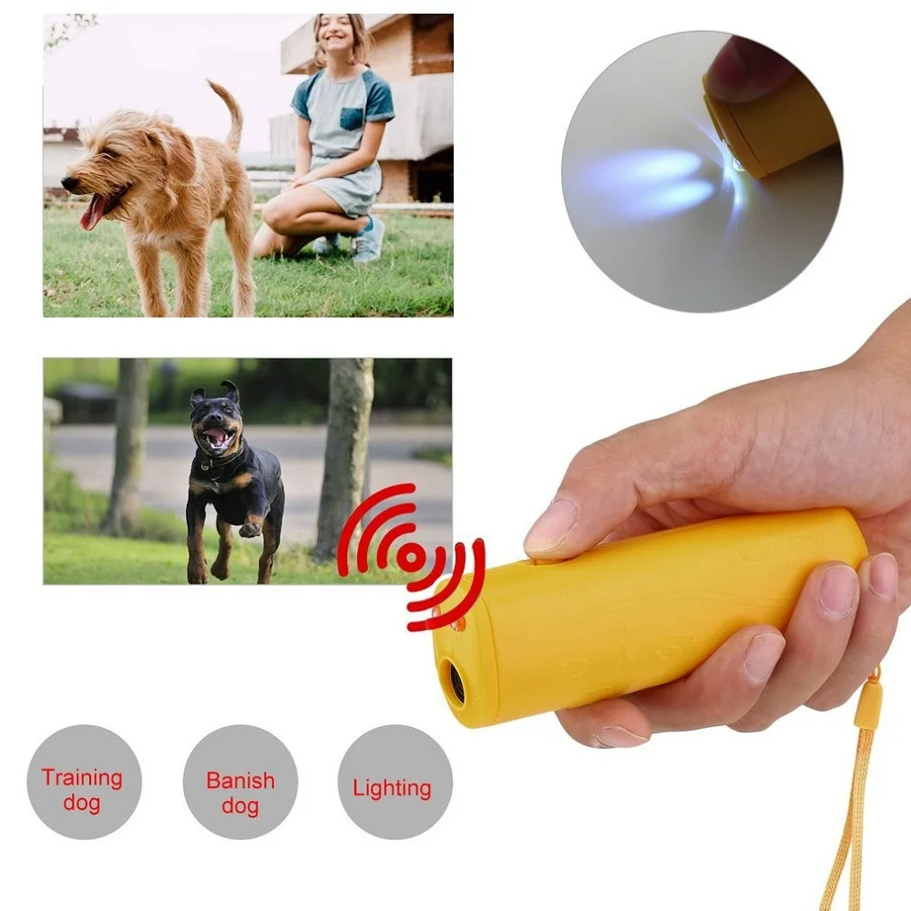 New Superior Advanced High-Tech Portable Anti Bark Trainer with Battery-Free Technology - Effective Ultrasonic Dog Training Devi