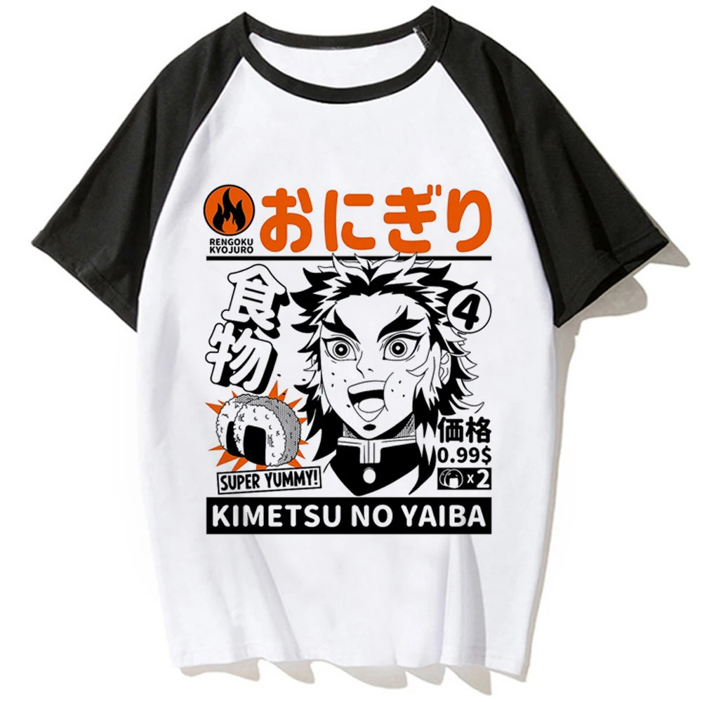 Rengoku top women anime tshirt girl anime clothing