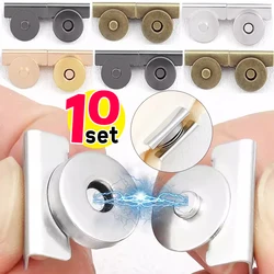 1-20pcs Magnetic Snap Fasteners Clasps Buttons Handbag Purse Wallet Craft Bags Parts Mini Adsorption Buckle 30mm Sewing Part