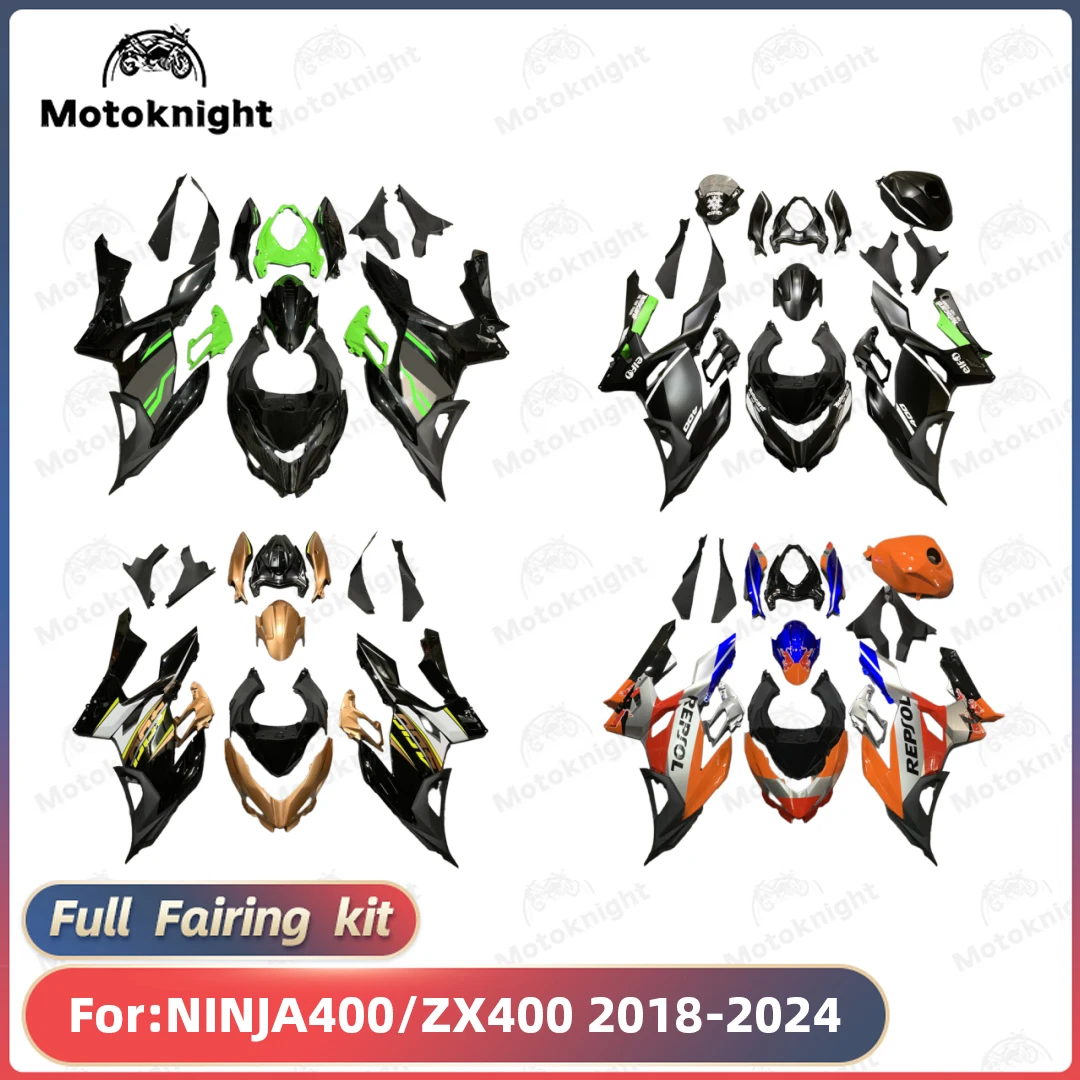 New ABS Motorcycle Fairing Kit Fit For KAWASAKI NINJA400 ZX400 2018 2019 2020 2021 2022 2023 2024 Custom Fairings Kits Bodywork