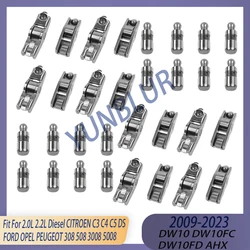 Engine Valve Lifter Rocker Arm Kit Fit 2.0 2.2 L DW10 Diesel 09-23 For CITROEN C3 C4 C5 DS FORD OPEL PEUGEOT 308 508 3008 5008