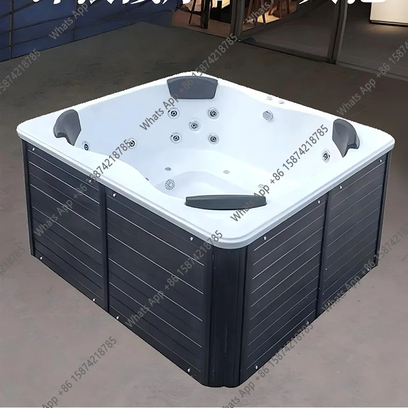Kk Smart Pool Acrylic Bathtub Constant Temperature Heating Massage Multi-person Surfing Bath SPA Hot Spring SPA Bubble Large Cap