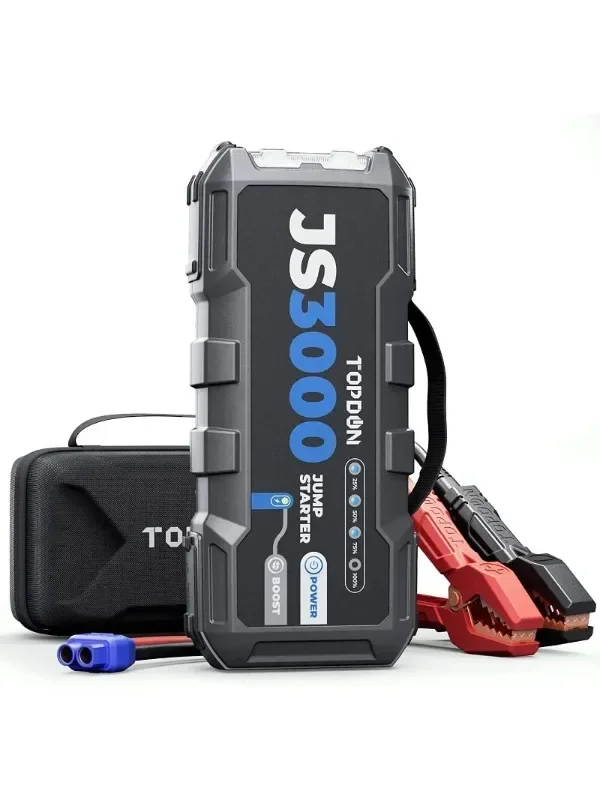 TOPDON Js3000 Jumpstarter 12V Jump Starter 3000K Amp Car Jump Starter Start 3000 Peak