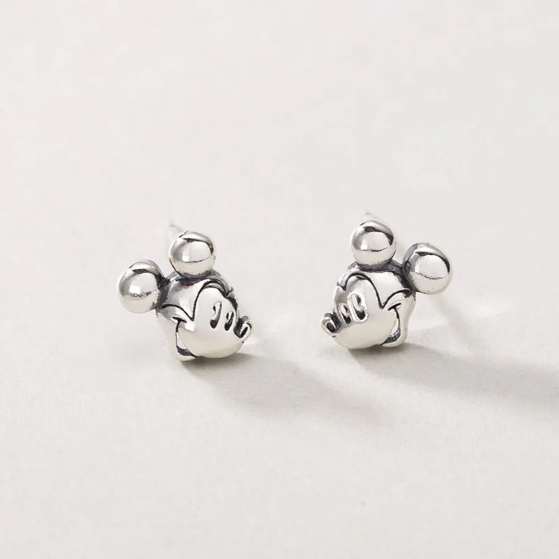 Disney Anime Mickey Mouse Minnie Stud Earrings Accessories Women Jewelry Kawaii Birthday Gifts for Girlfriend