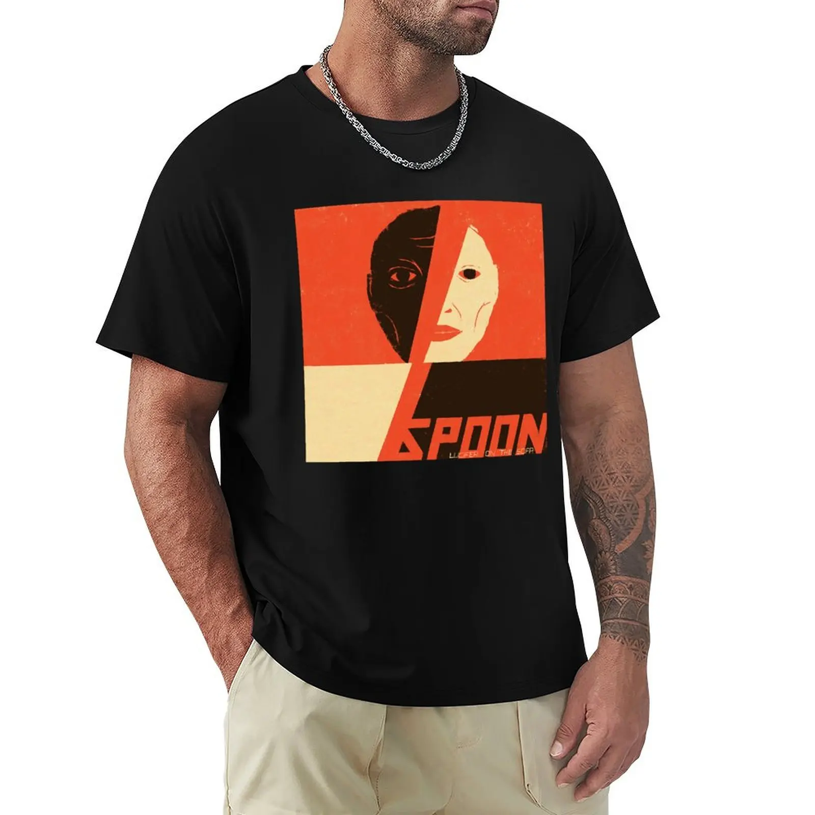 Spoon Lucifer On The Sofa T-Shirt cotton tshirt 100% T-Shirt
