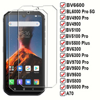 For Blackview BV6600 BV6200 5G BV4900 Pro BV5500 Plus BV6300 S70 BV9700 A53 BV5800 A70 Screen Tempered Glass Protector Film