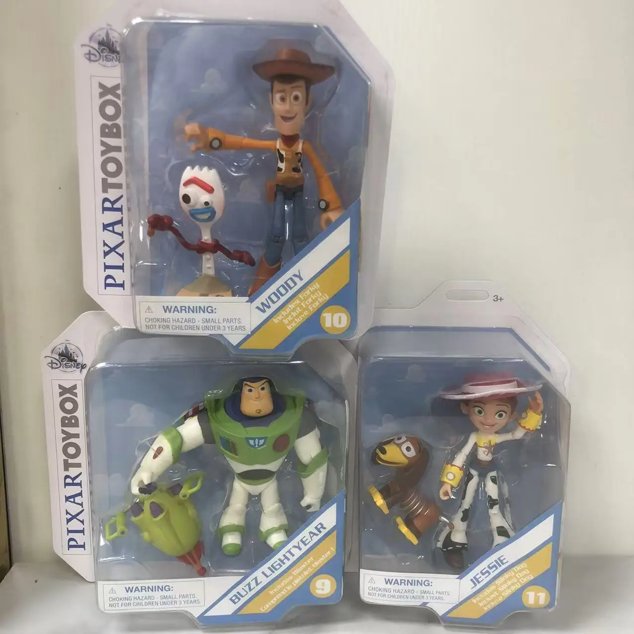 Disney Pixar Toy Story Articulated Action Figure Set - Buzz Lightyear, Woody, Jessie, Boxed Kids' Toy Model