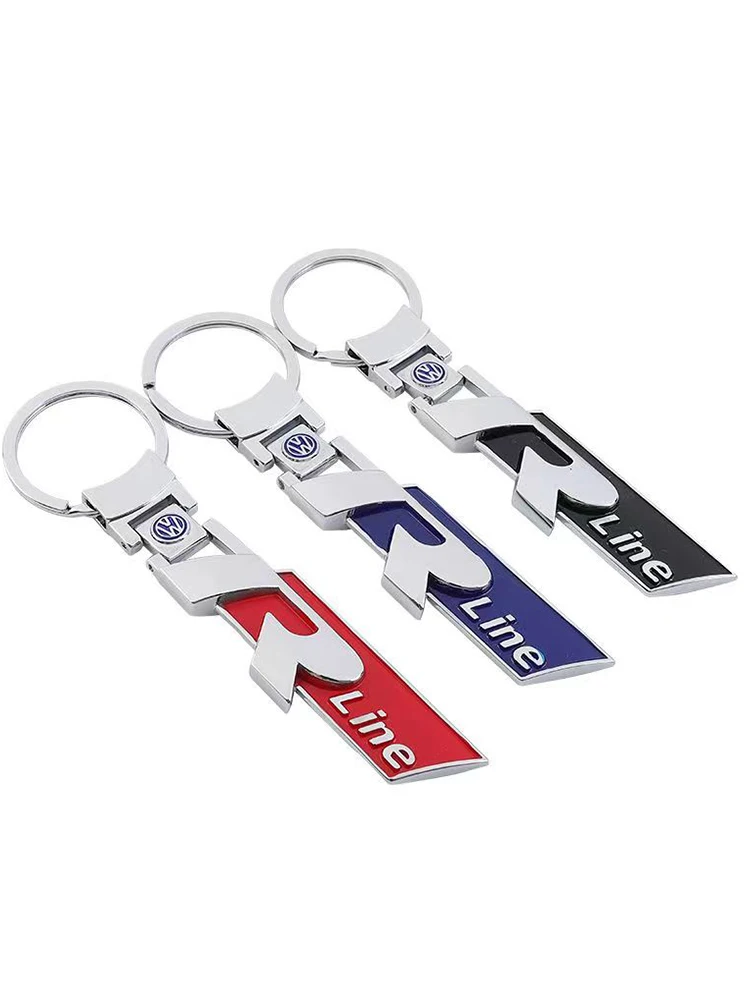 GTI GTD Logo Car Keychain Key Chain Auto Badge Key Ring Accessories For Volkswagen Rline R Polo Passat Magotan Tiguan Jetta CC