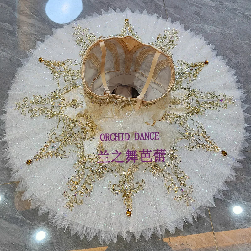 BT2507121 Professional Custom Size Custom Color Kids Girls Women Adult Cream Ballet Tutu Costumes