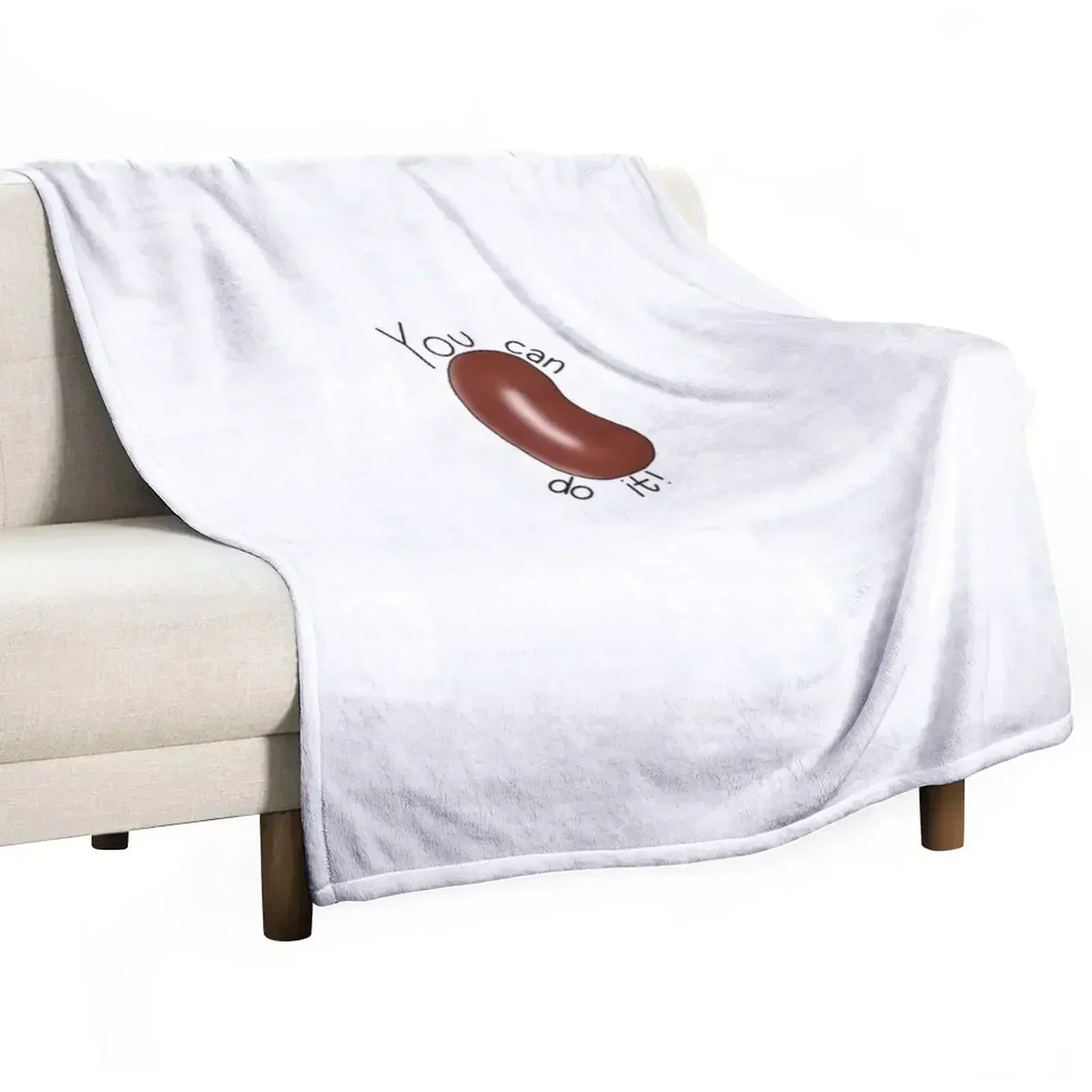 Motivational Bean Throw Blanket wednesday Flannels Cute Sofas Weighted Luxury Brand Blankets