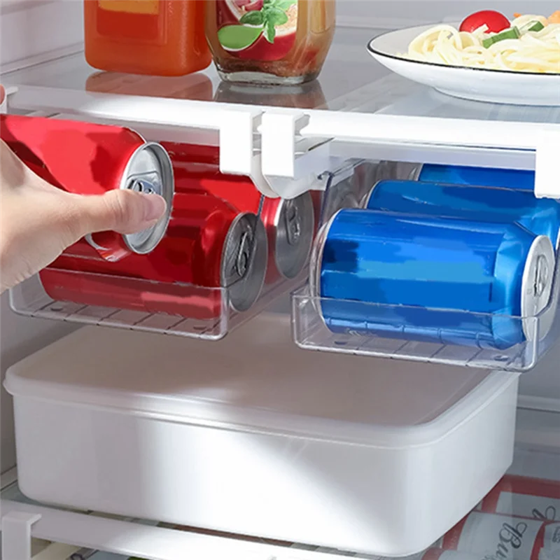 AY03-White تخزين الرف الثلاجة علقت المشروبات صندوق تخزين علب الصودا البيرة البيض الفاكهة اكسسوارات المطبخ