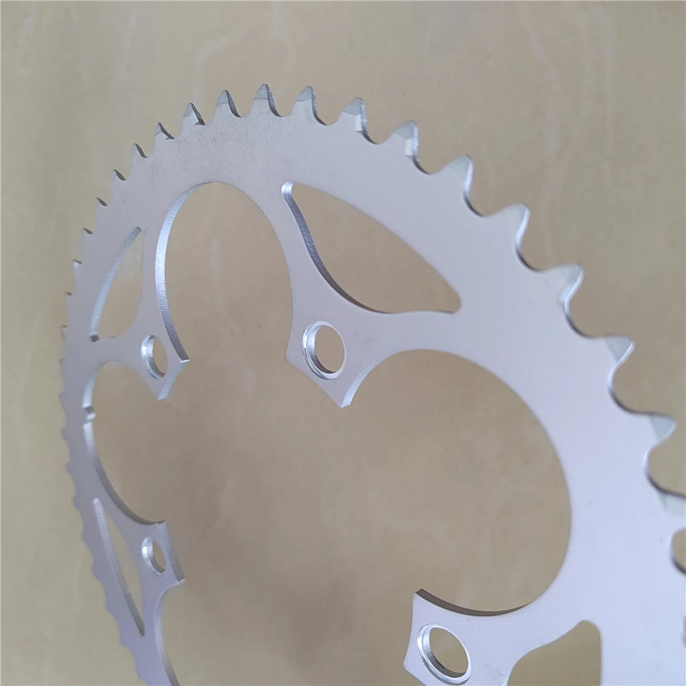 Folding Bike 48T 50T 52T 53T 110BCD Hollowed Crown Road Bicycles BCD 110 Chainring Chain Wheel Sprocket CNC 3/32\