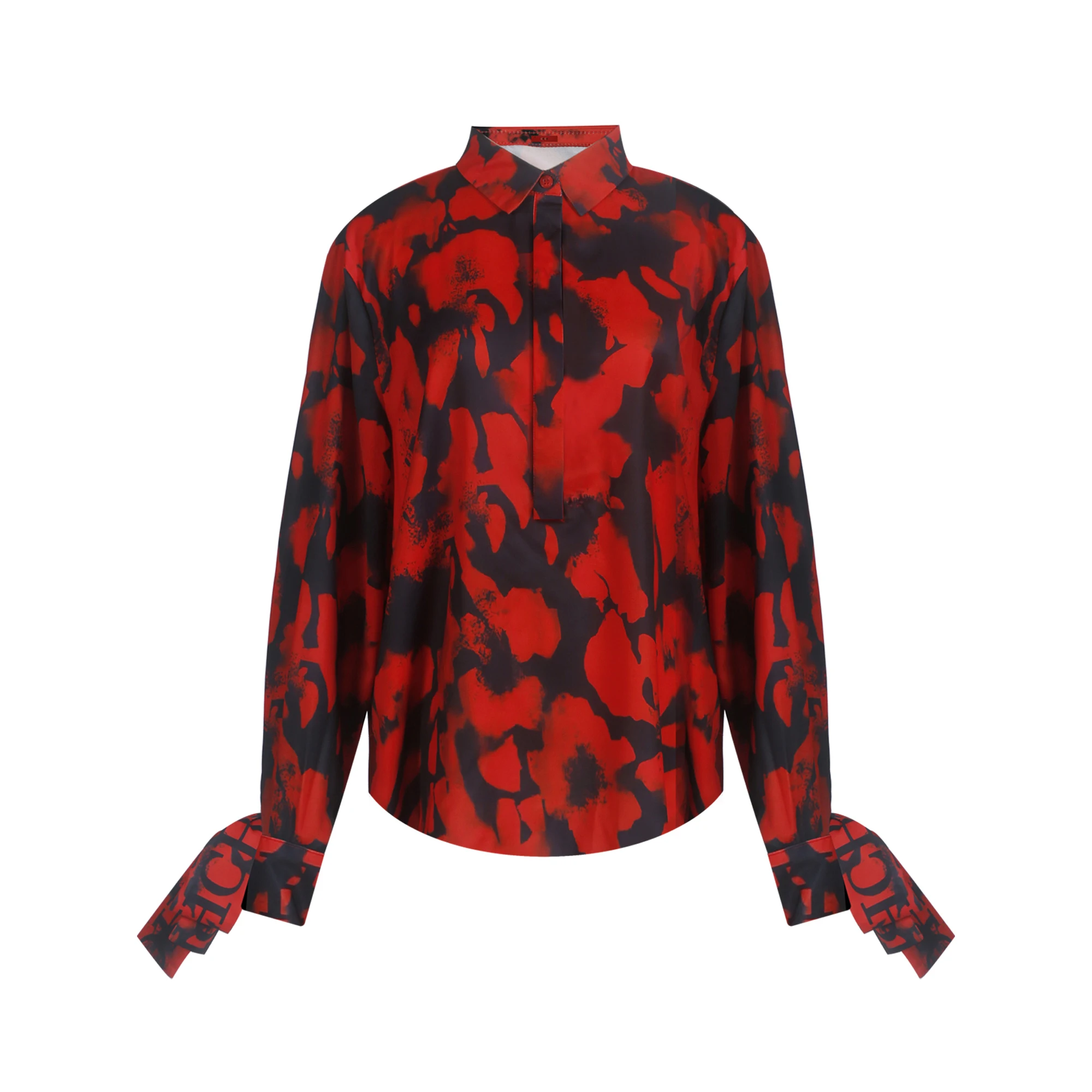 CHCH Elegant Women Blouse Tops Fashion Long Sleeve Shirts Blusas Vintage Stylish OL Work Shirt Female Red Blouses