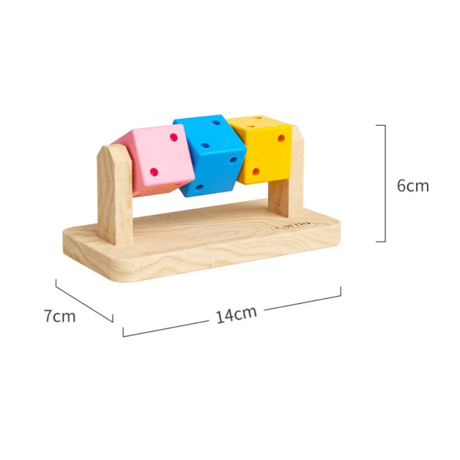 1 pet items Hamster toy items Rainbow pet ladder Wooden hamster toy, saucer toy Fun Rubik's cube Golden Silk Bear escape house s