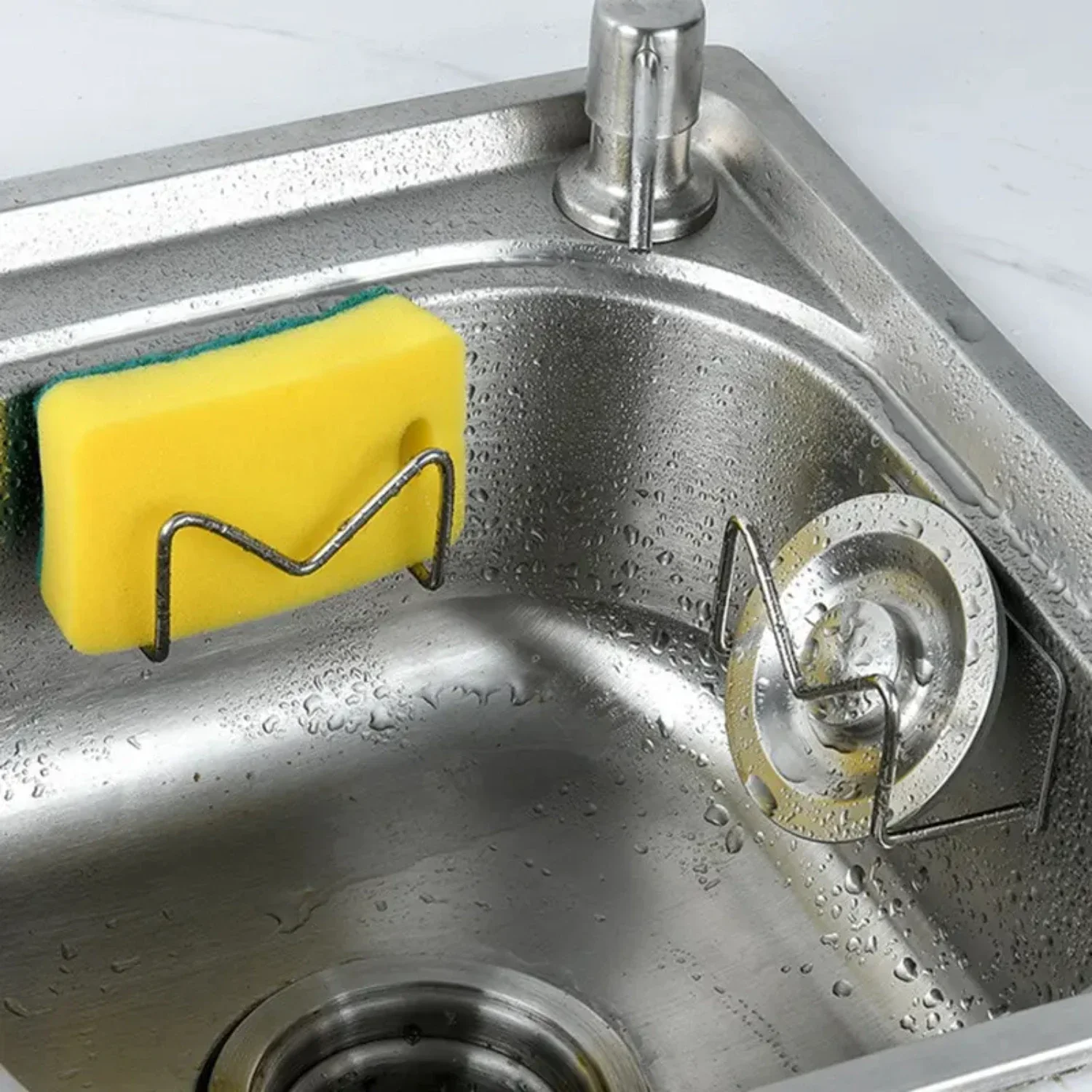 

Efficient and stylish premium sink sponge tray for a tidy kitchen, organized cloths, and convenient drainage. Elevate your space