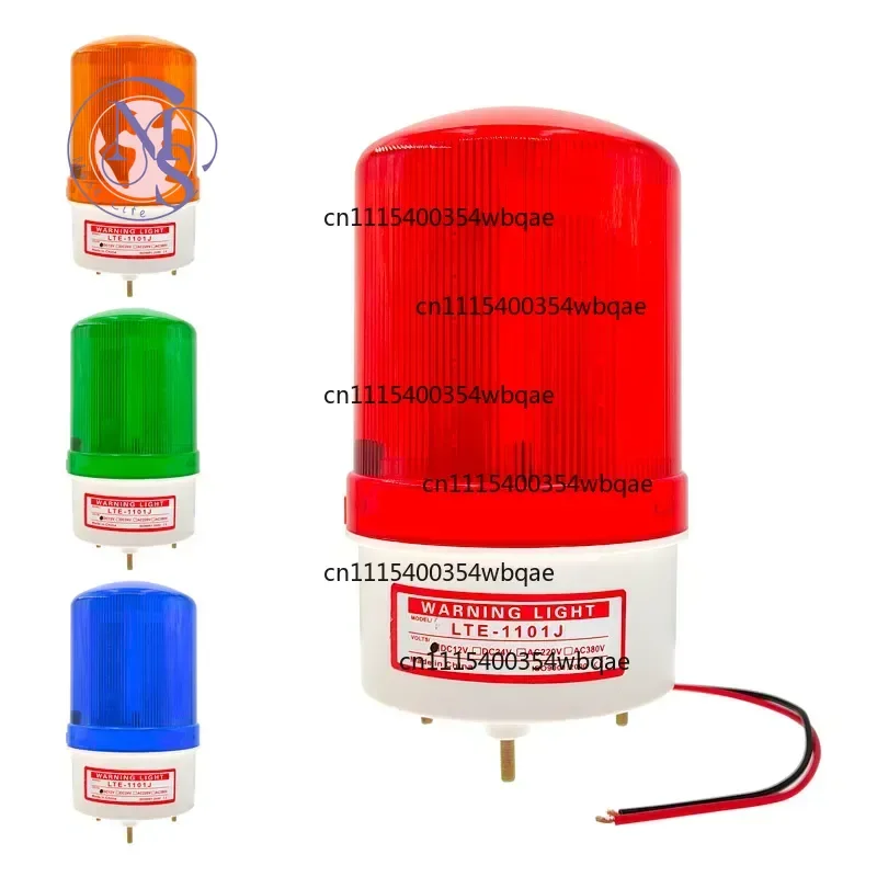 ZOCI-LTE-1101J Sound Light Warning Lamp, LED Strobe Buzzer Indicator for Security Alarm 12V 24V 220V