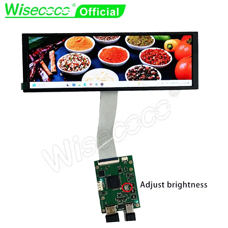 Wisecoco 7.9 Inch Secondary Display For PC Monitoring Mini CPU GPU RAM Wide LCD 480x1280 Aida64 Screen IPS