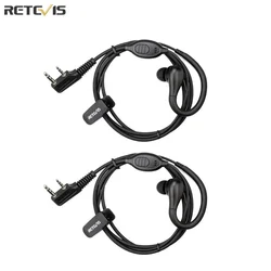 Retevis EEK007 2pin Earhook auricolare Walkie Talkie auricolari per Retevis RB618 H777 RT622 Radio bidirezionale per Kenwood/Baofeng
