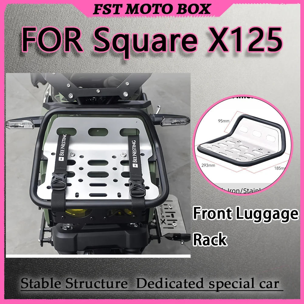 FOR Precision-Matched Stainless Steel Front Bracket Set for Square X125 Durable Waterproof Exterior Refit Components Head Pack