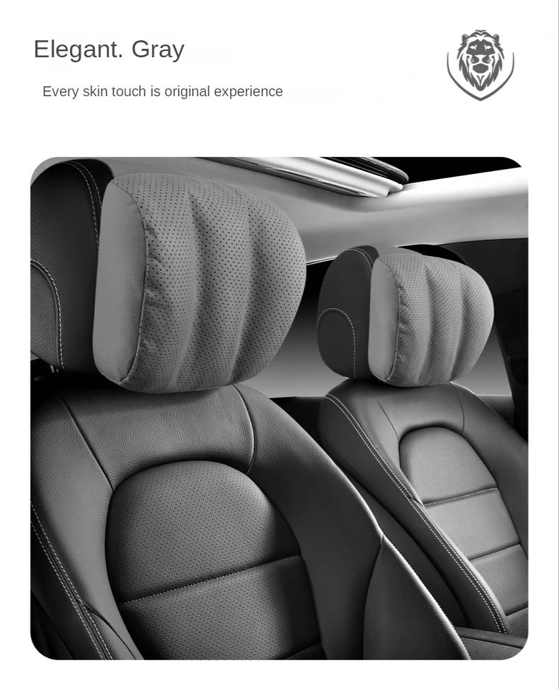 Auto-Kopfstütze Nackenkissen Memory-Schaum-Kissen Kopfstütze Nackenstütze Weich Universal für Autos Reisen Alle Jahreszeiten – Detail 8