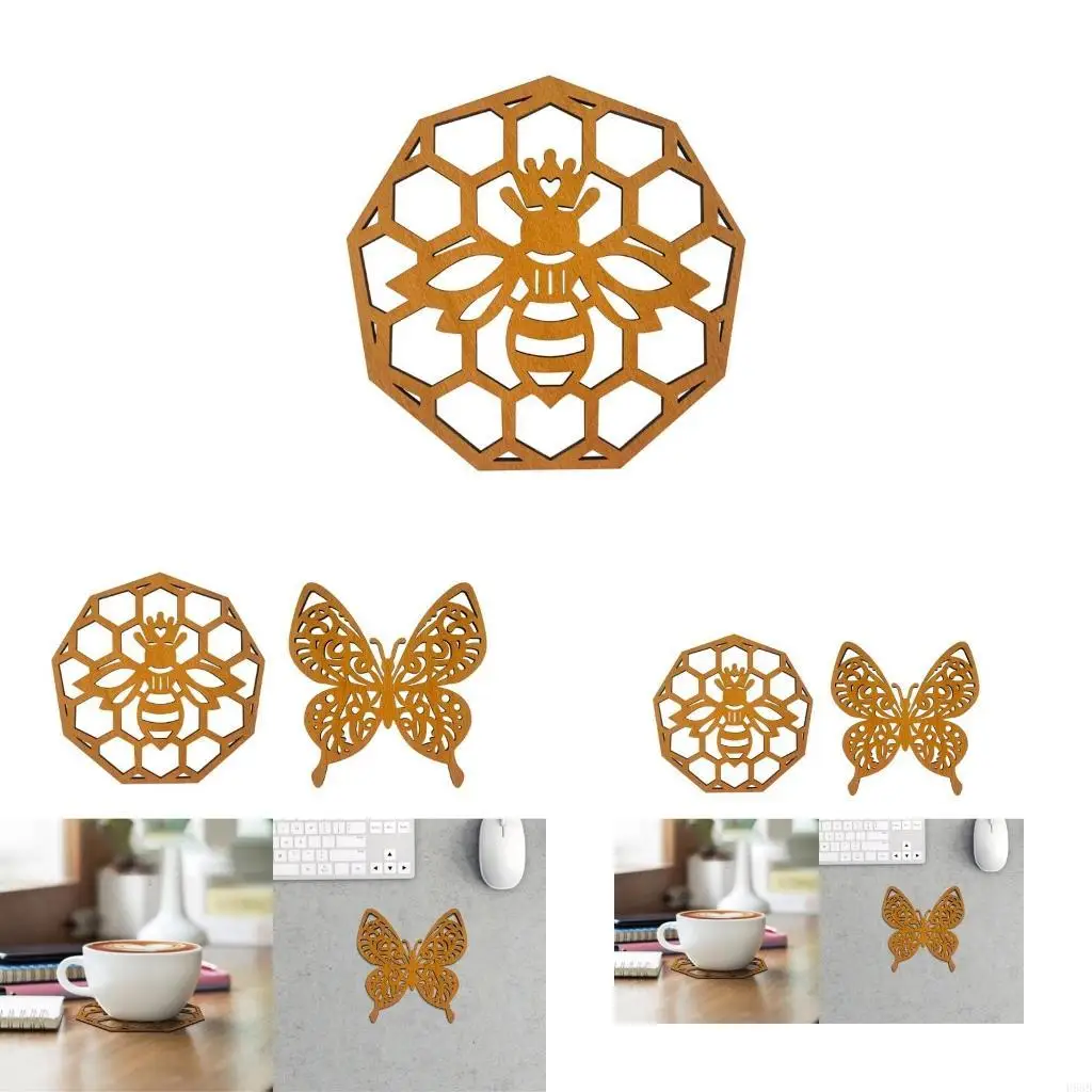 

H58B Деревянные пчелы Hollow Butterfly Form