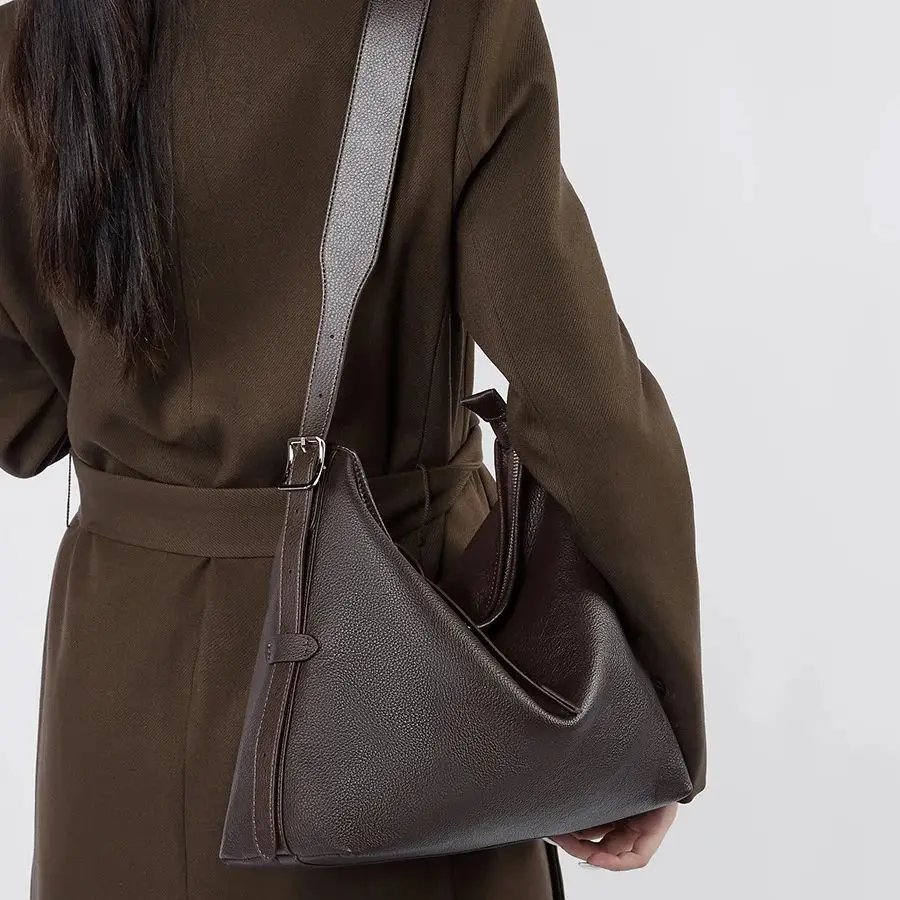 Versatile Shoulder Bag with Underarm Design New Style Cowhide Tote Bag Genuine Leather Women's Handbag Large Capacity Soft Bag