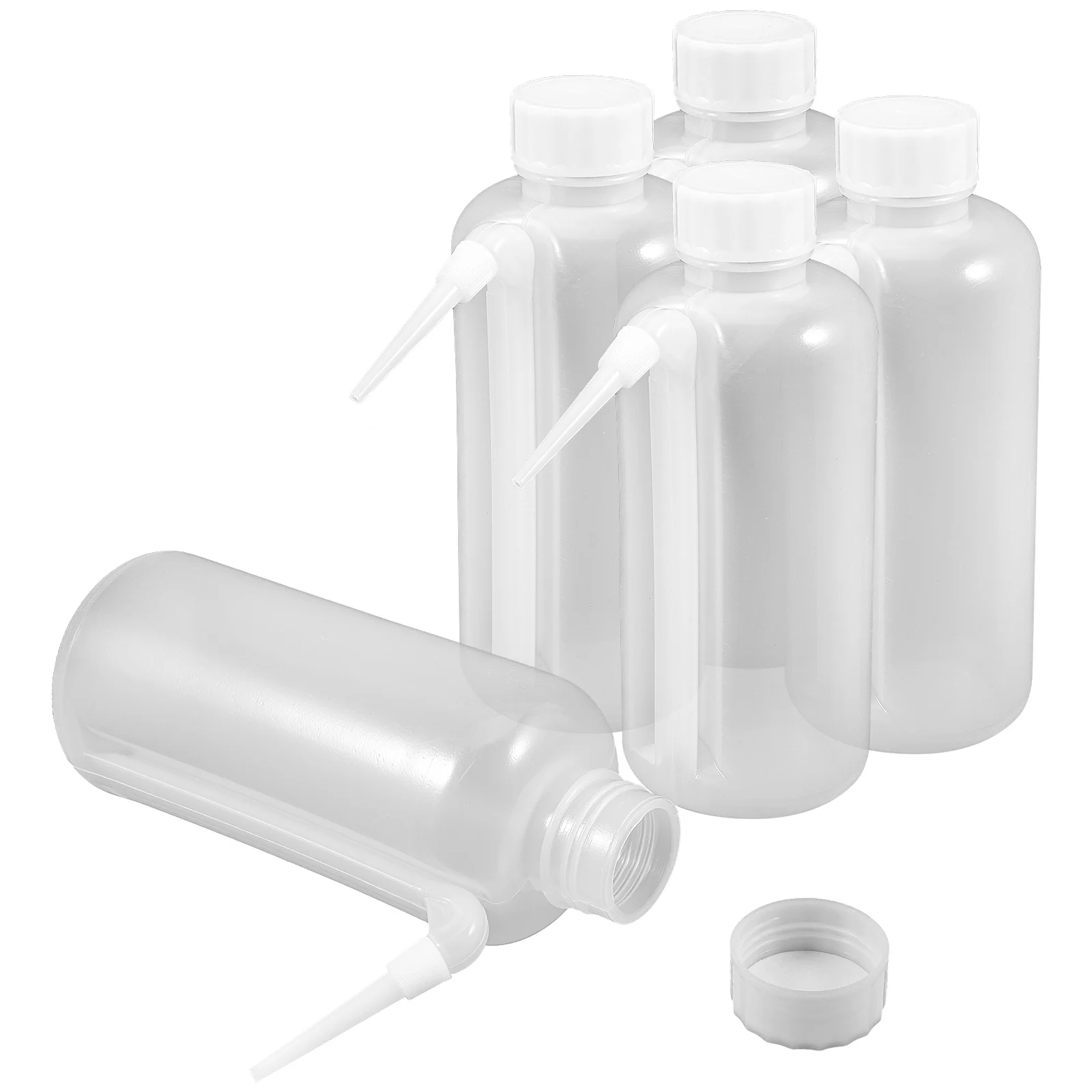 

5pcs Squeeze Condiment Bottles Sauce Storage Ketchup Dispenser Salad Dressing Container Transparent Plastic Kitchen Gadgets For