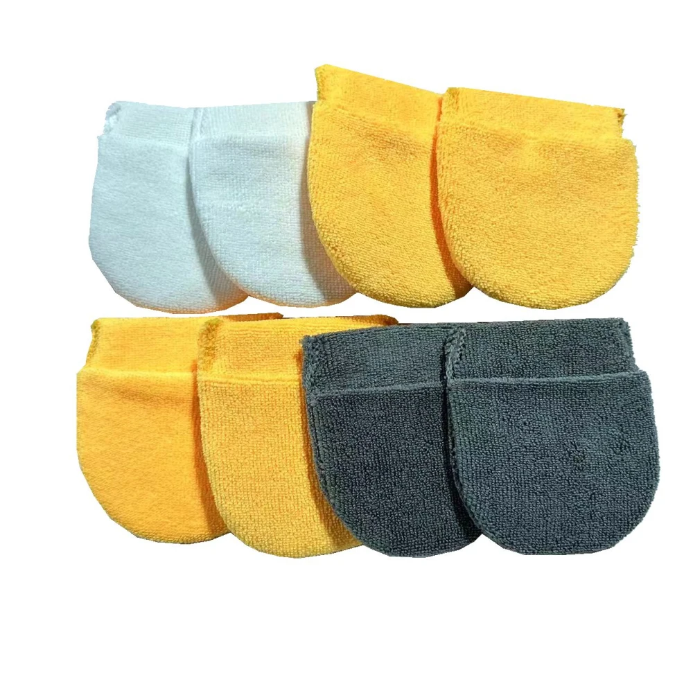 Waxing Finger Cover Durable Practical Superfine Fiber Car Supplies Polishing Waxing Sponge Reusable Multifunctional Oval