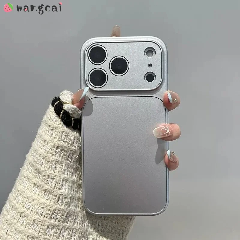 Matte Silver Phone Case For Samsung Galaxy A27 A37 A36 M36 F36 A35 A34 A33 A32 M32 A31 A26 A25 A24 A23 A22S Business Soft Cover