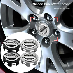 60mm Auto Rad Mittel naben kappe Logo Reifen Felgen Abzeichen Abdeckung für Nissan Qashqai J10 Juke Micra Blatt Patrouille Y62 Note Tiida X-Trail