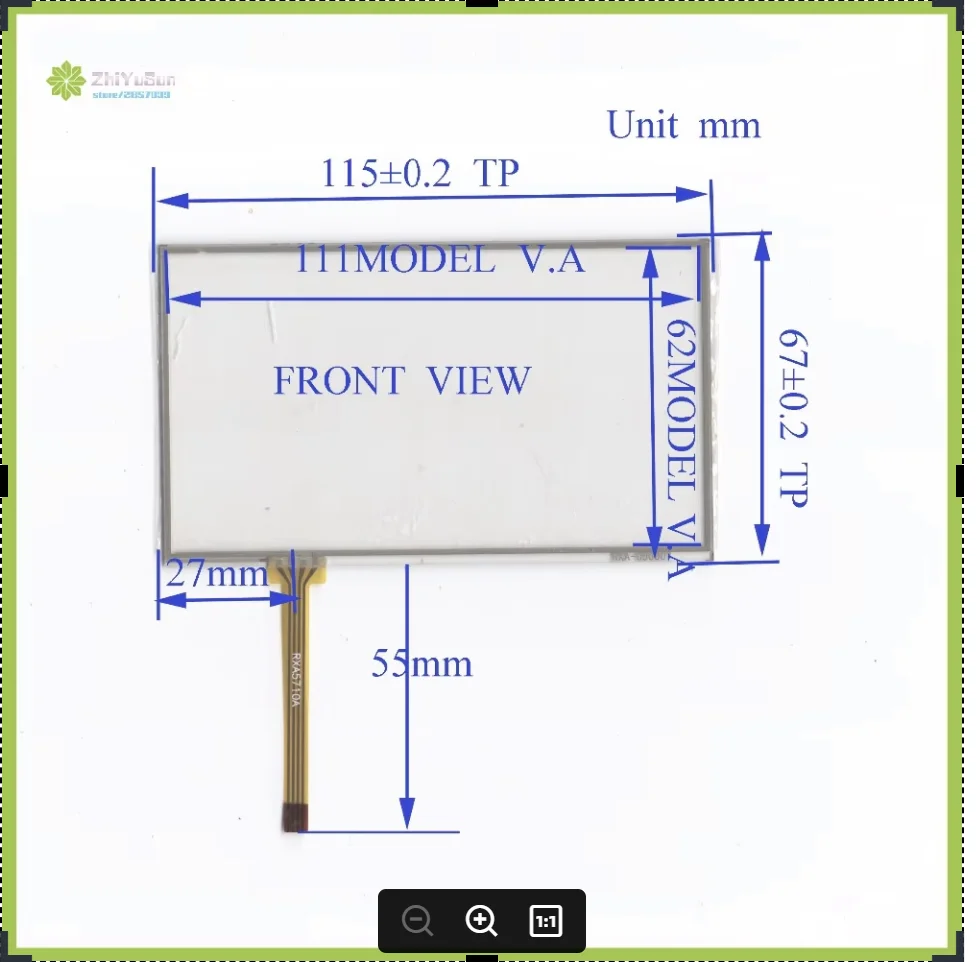 050007  115mm*67mm 5inch 4 lins Touch Screen glass touchsensor 115*67touchglass digitizer GLASS  this is compatible