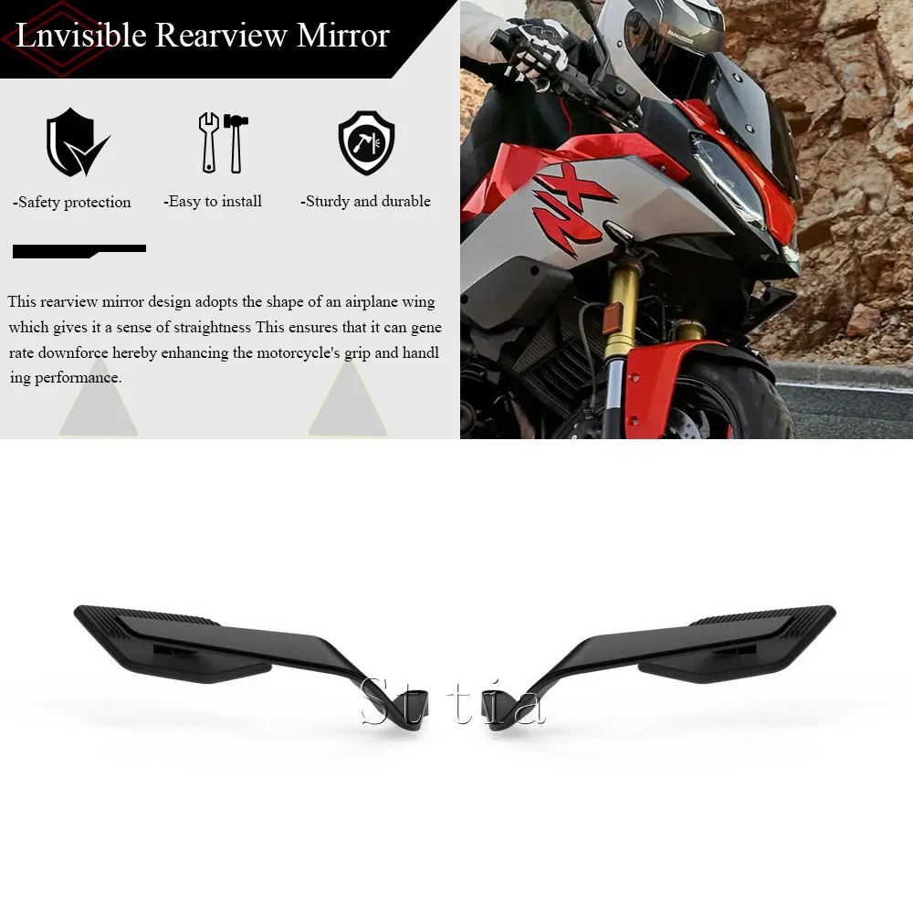 

Новое боковое зеркало для мотоцикла, подходящее для BMW F900R F900 R F900XR F900 XR 2017-2025, боковое зеркало заднего вида с ветровым крылом, регулируемое зеркало заднего вида