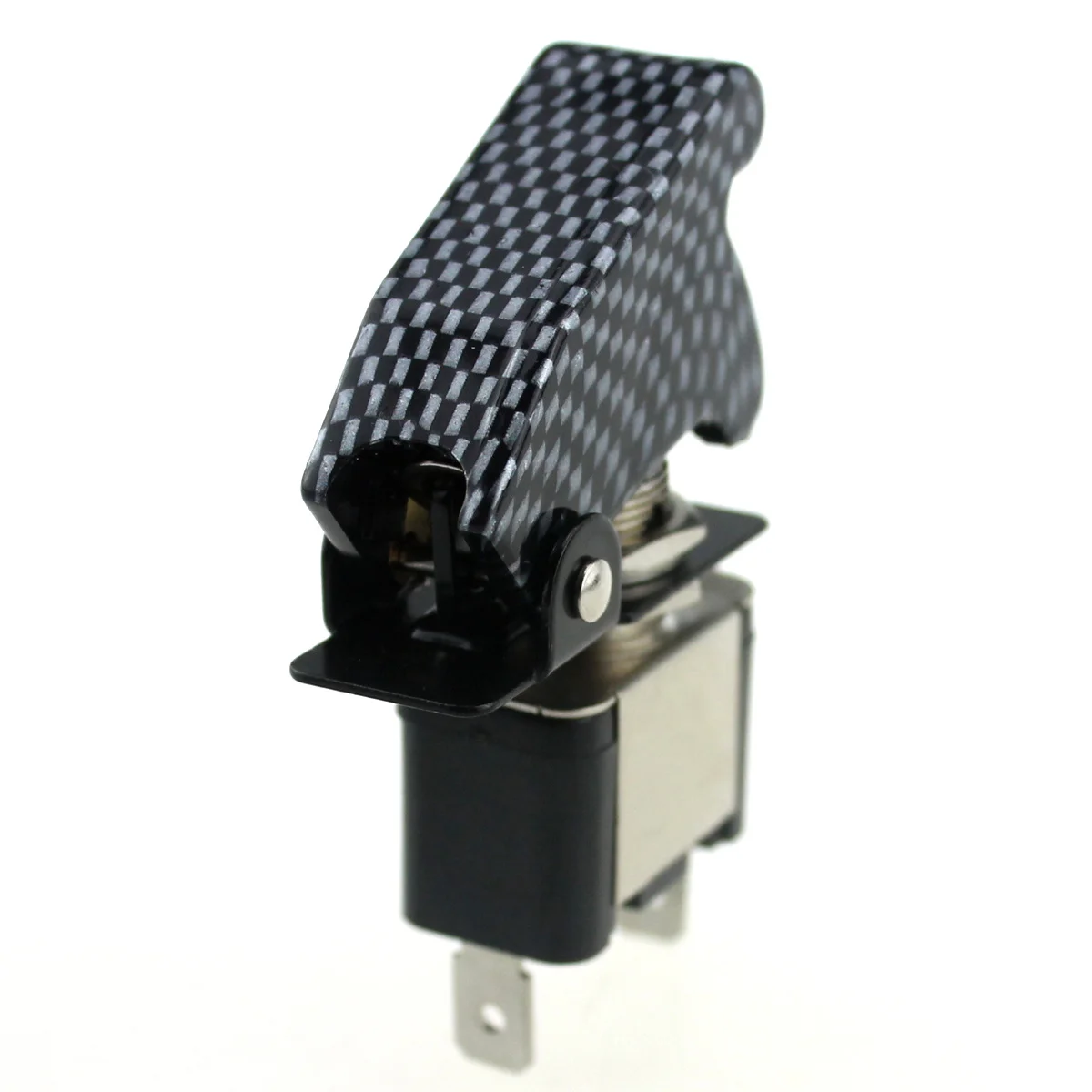 

12V 20a Illuminated Toggle Ignition Switch Small LED Light Aviation Protective Cover Suitable for Cars Motor Vehicles Racing