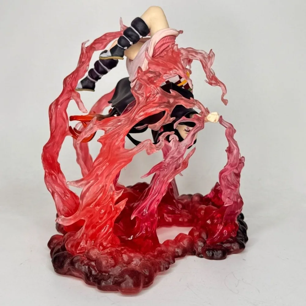 16cm/6.29in Anime Demon Slayer Figure Kamado Nezuko Action Figures Pvc Statue Desktop Ornamen Collection Model Toys Gifts view 5