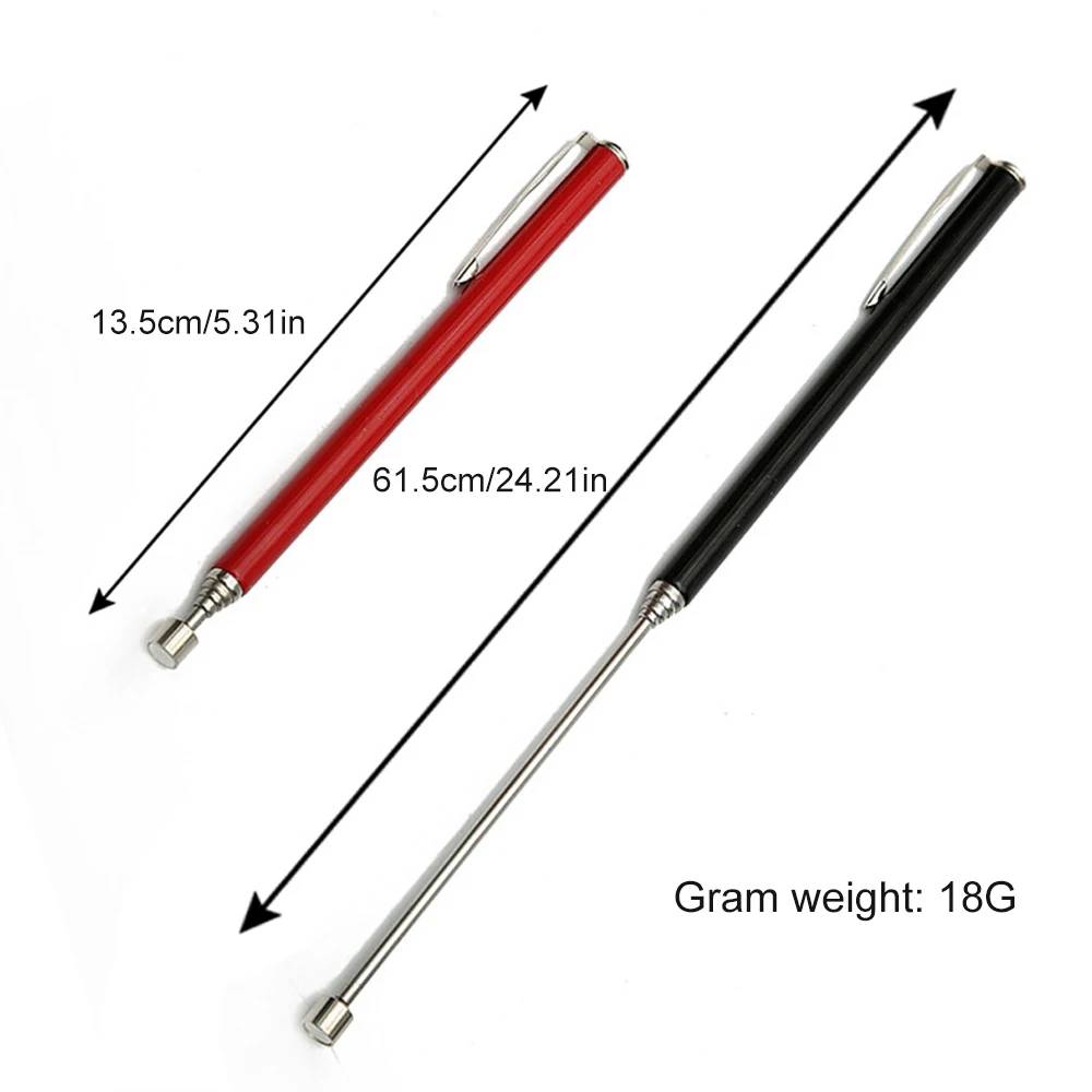 Mini Portable Telescopic Magnetic Metal Magnet Pen Magnet Stick Part Pickup Tool Capacity for Picking Up Nut Bolt