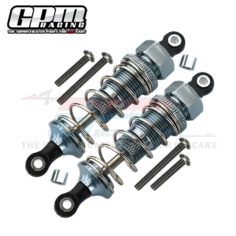 GPM ALUMINIUM FRONT ADJUSTABLE PLASTIC  BALL TOP 70MM DAMPER  For TAMIYA-DT-03 - Image 3