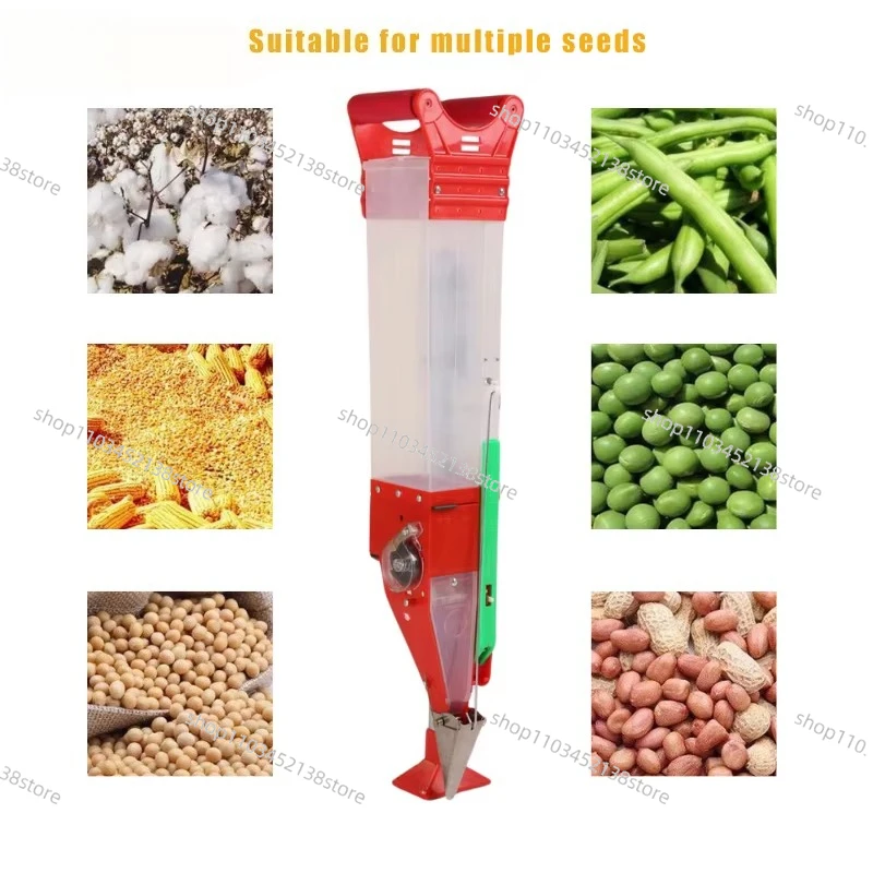 Portable Planter Easy To Use Adjustable  Hand Push Planter Corn Sowing Easy Sowing