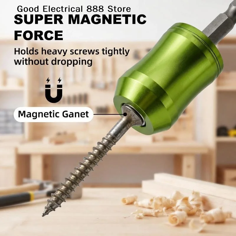 【G】Portable Magnetizer And Demagnetizer For Screwdriver Bits Strong Adsorption Ring For Secure Fit In Tight Spaces For Workers