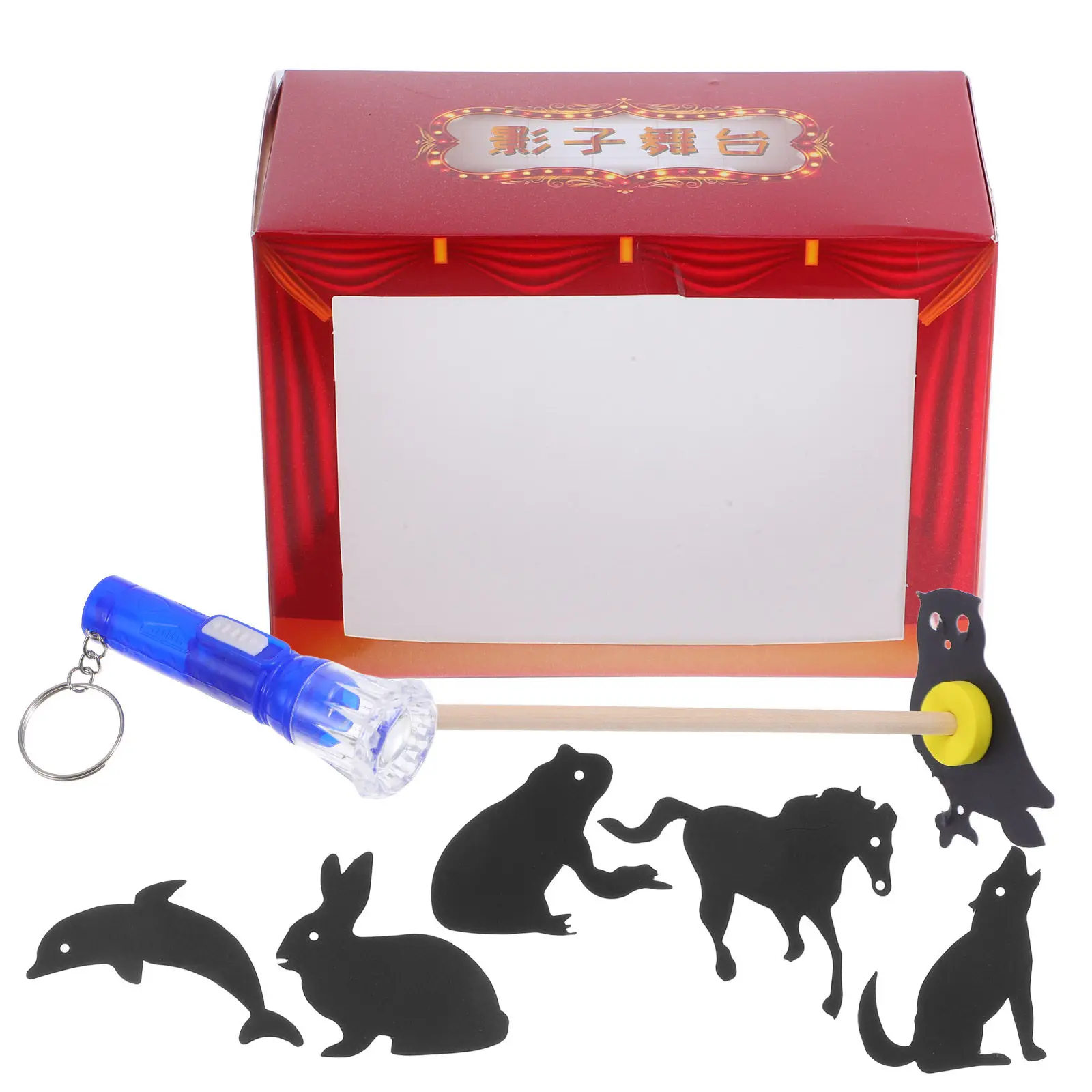 

Набор для самостоятельного изготовления китайских теневых кукол: развивающий традиционный кукольный театр, интерактивное представление для рассказывания историй и культурных выступлений