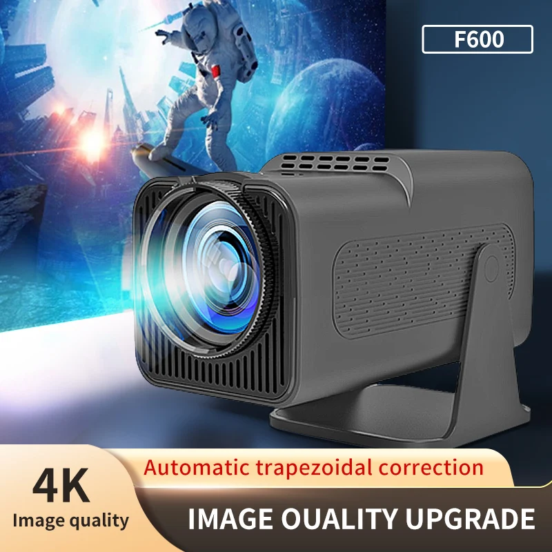 Hy320 Home Projector Android 11.0 1080p Dual Band Wi-Fig Bt5.0 Automatic Correction 180°Free Projection Low Noise Projectors