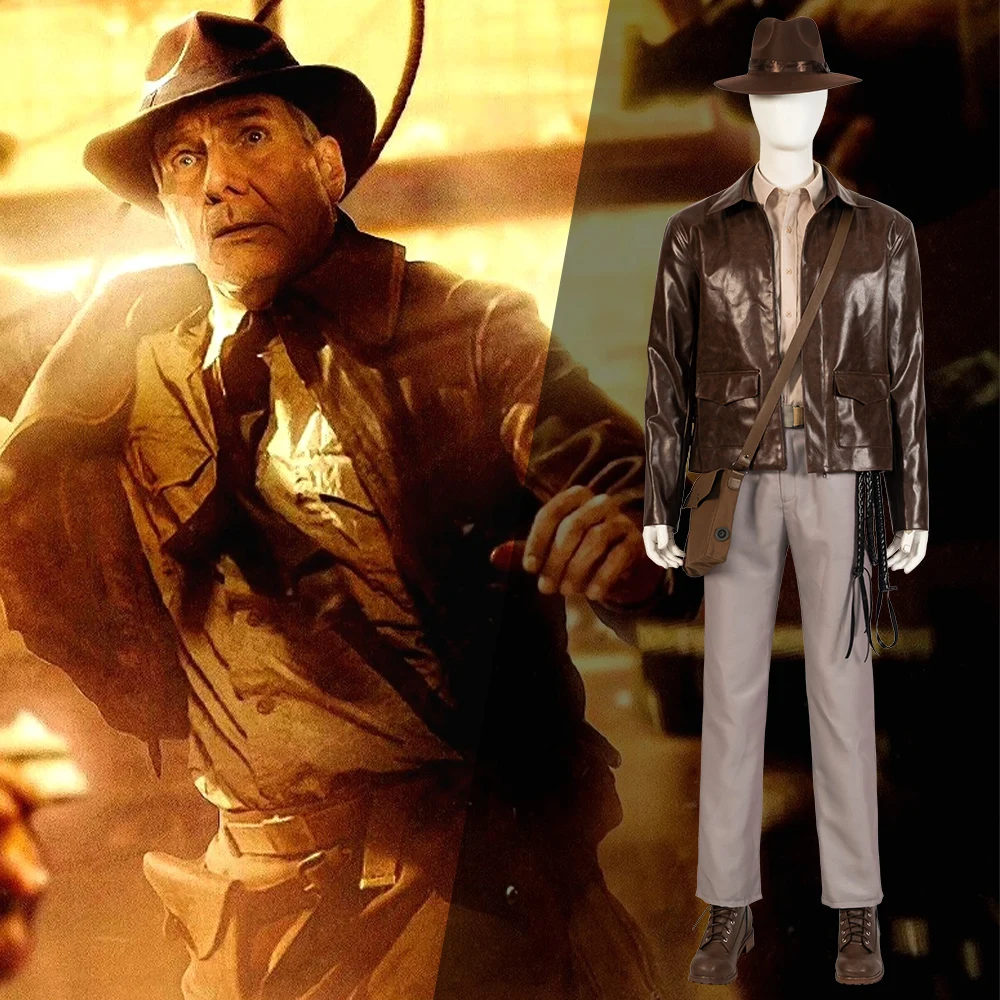 

Indiana Jones 5 Cosplay Costume Full Set Custom Size XS-XXXL Halloween Christmas Comic Con