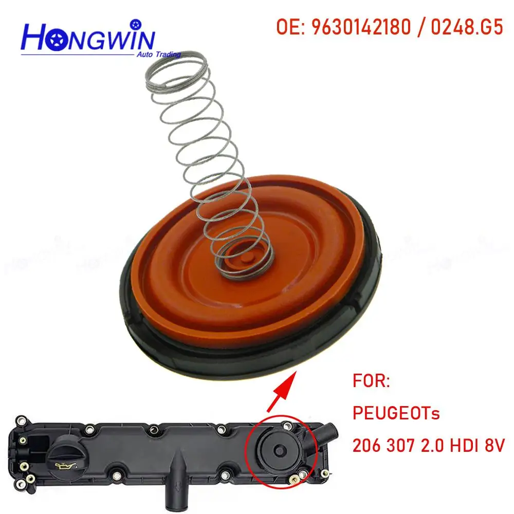 OE: 0248.G5 0248G5 NEW PCV Valve Cover Repair Kit With Membrane For Peugeot 306 206 T3 Citroen C15 Alfa 147 156 Lancia Fiat OPEL