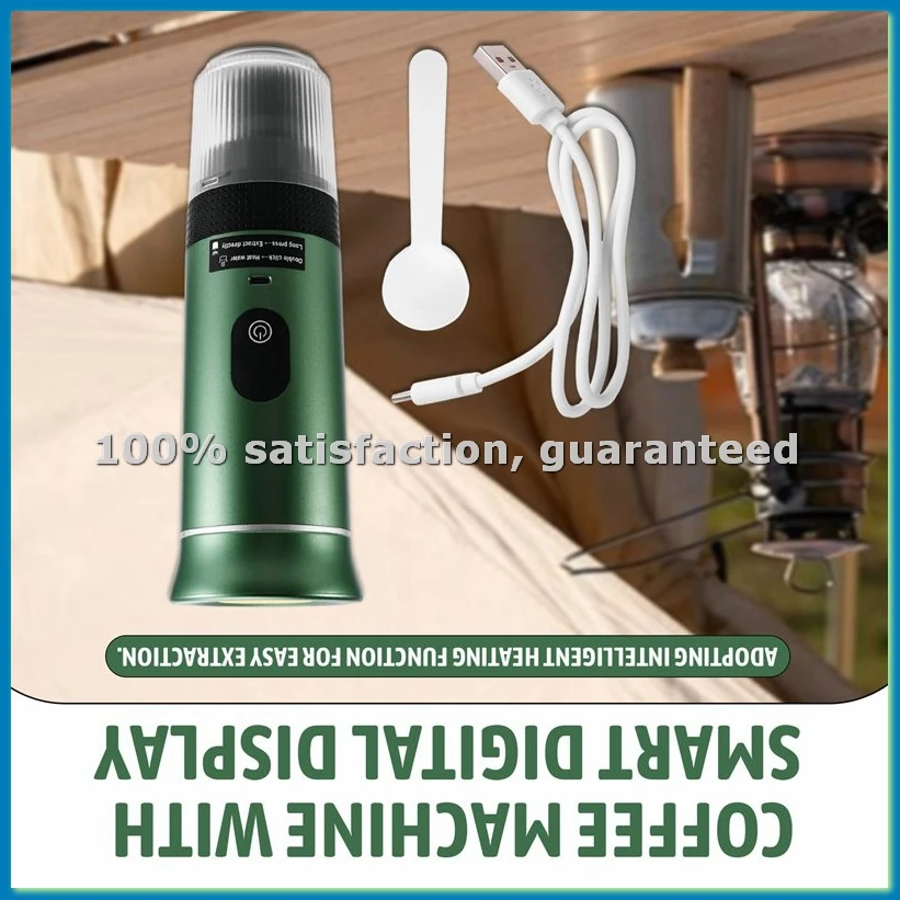 

Портативная кофемашина с улучшенным умным цифровым дисплеем, для капсульного кофе (американский, итальянский), для использования на улице - A63M