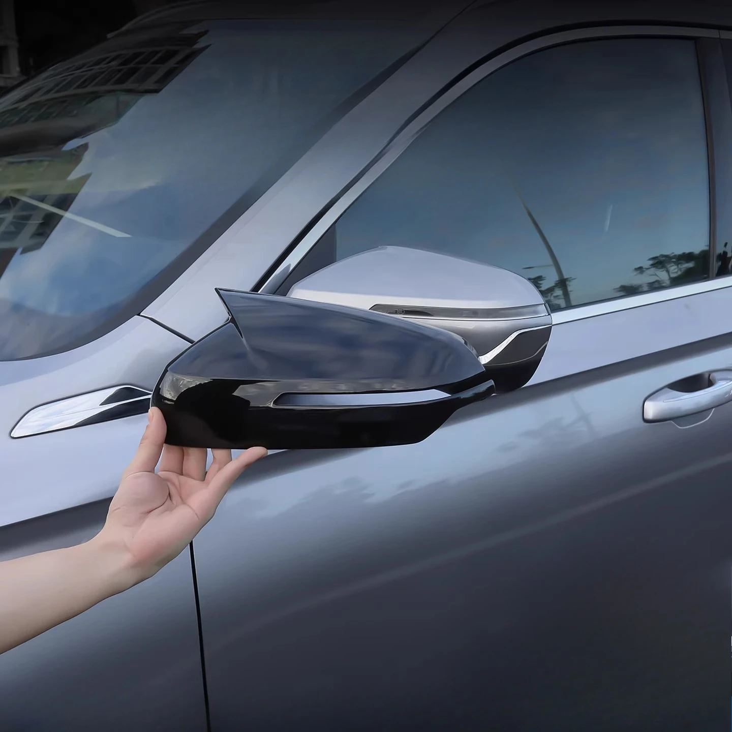 

Для Geely Monjaro Xingyue L 2022-2026: Накладки на боковые зеркала заднего вида из ABS-пластика, защита от царапин, аксессуар